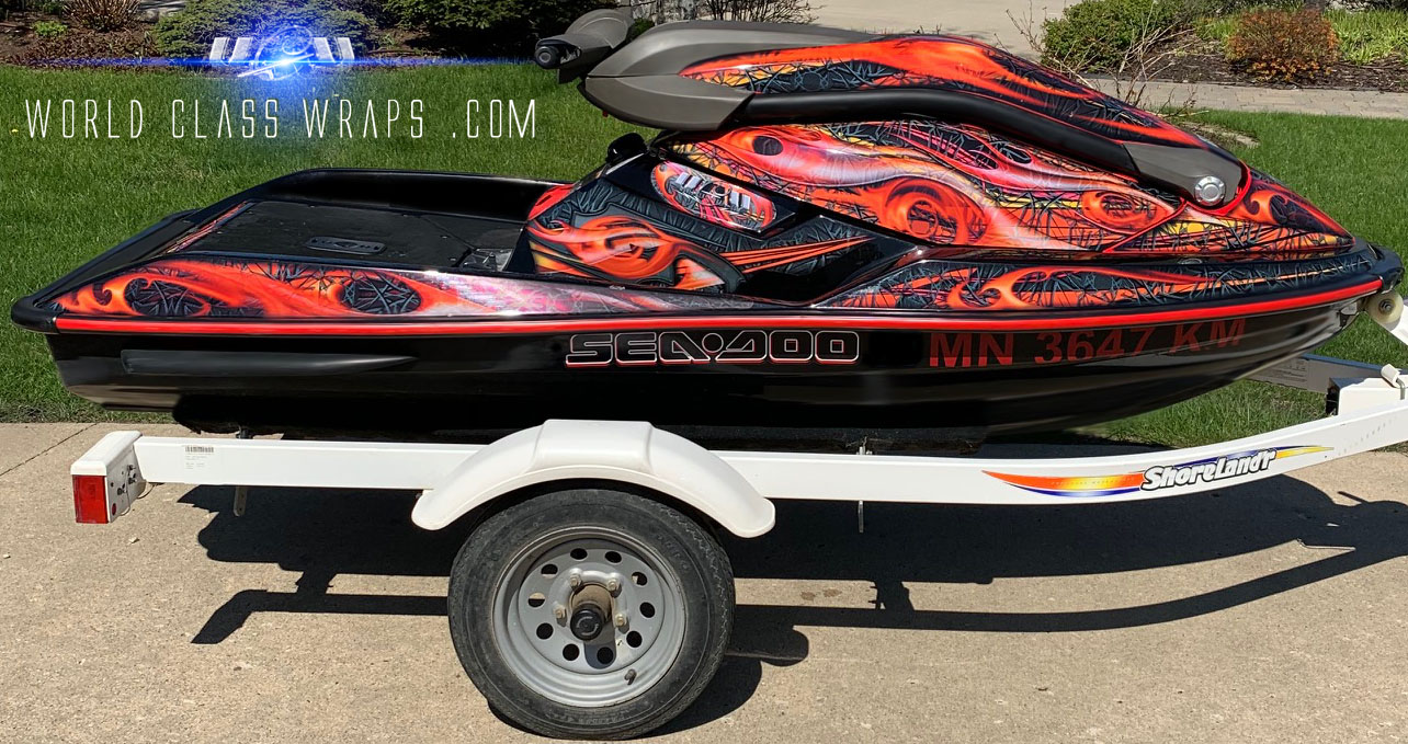 FURIO RED seadoo 3D wrap